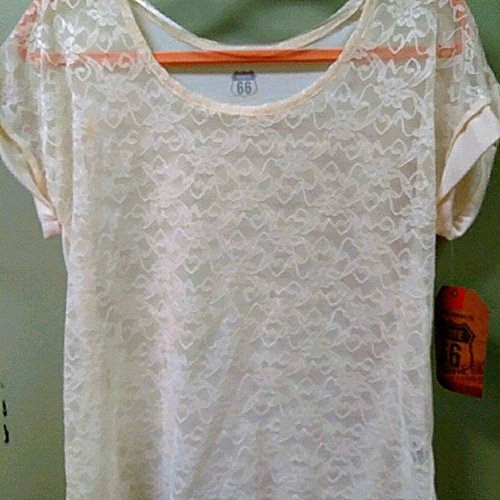 White Lace Tee